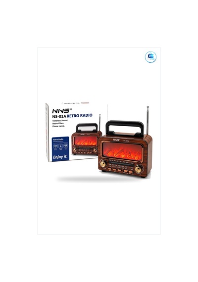 Nostaljik Radyo Şömineli Retro Hoparlör Bluetooth Am Fm Sw Usb Ty