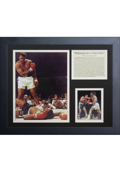 Efsaneler Kalıp Hiç Muhammad Ali V.b. Liston Çerçeveli Fotoğraf Collage, 11 X 35,6 Cm 50 x 22