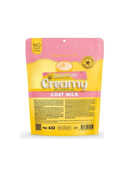 Delibon Creamy Ödül Maması Keçi Sütlü 15gr 32li Paket