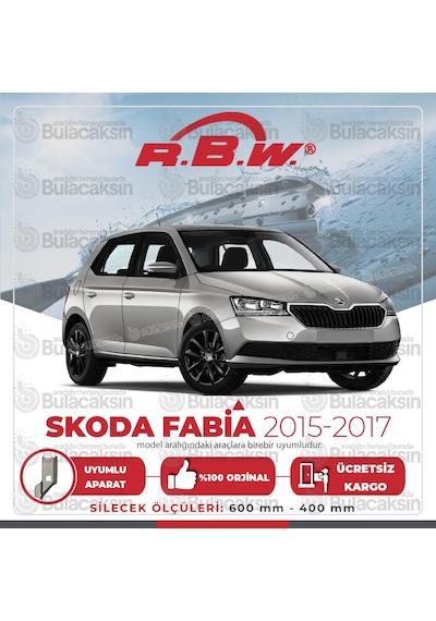 Rbw Skoda Fabia 2014 - 2021 Ön Muz Silecek Takımı
