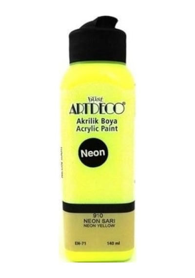 Artdeco Akrilik Neon Boya 70R-910 140 Mm Neon Sarı