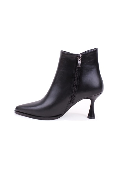 Dagoster Dza07-92826905 Siyah Klasik Fermuarlı 8 Cm İnce Topuklu Kadın Bot