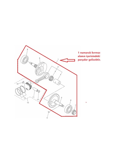 Yamaha Crypton S 2018 - 2020 Krank 1fp-we140-10-00