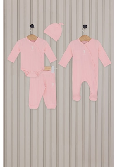 U.S. Polo Assn. Kız Bebek Pembe Takım 5274-46882 Pembe