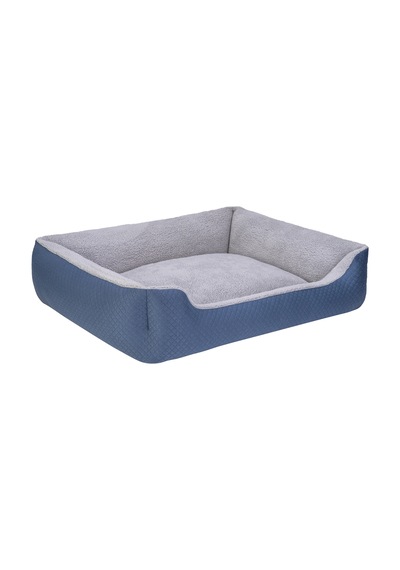 Pet Comfort Bravo Duo Köpek Yatağı Mavi/gri Peluş Xl 105x80cm