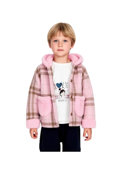 Ersefa Kız Çocuk Üçlü Takım Kapüşonlu Ceket Baskılı Tişört Ve Pantolon K Pembe Ersefa Kız Çocuk Üçlü Takım Kapüşonlu Ceket Baskılı Tişört Ve Pantolon K Pembe