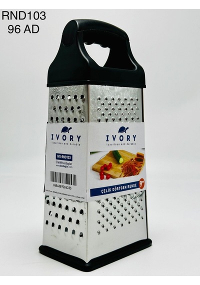 Ivory Siyah Plastik Tutamaçlı Geniş Çelik Dörtgen Rende 24.5cm Çelik Diğer