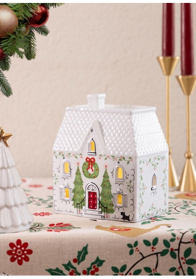 The Mia Dekoratif Led Işıklı Yılbaşı Evi 14x9x17 Cm 1 Adet