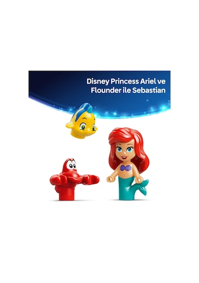 LEGO® ǀ Disney Princess Ariel'in Sihirli Mini Sarayı 43285 – 5 Yaş ve Üzeri Çocuklar için Karakter İçeren Oyuncak Yapım Seti(179P)