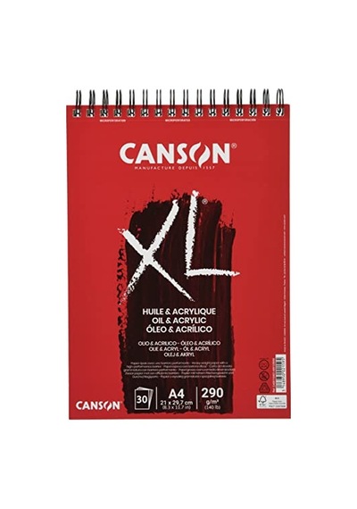 Xl Huile &amp Acrylique, Yağlı Ve Akrilik Boya Bloğu, Dın A4, 30 Yaprak, 290 G/m² Genel