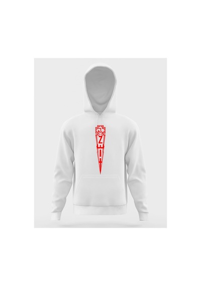 Tarzsokak Zeit Rammstein Kapüşönlu Hoodie Beyaz