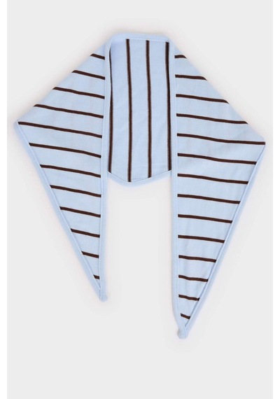Defacto Kadın Çizgili Bandana H1167ax26smbe2 Mavi-be2