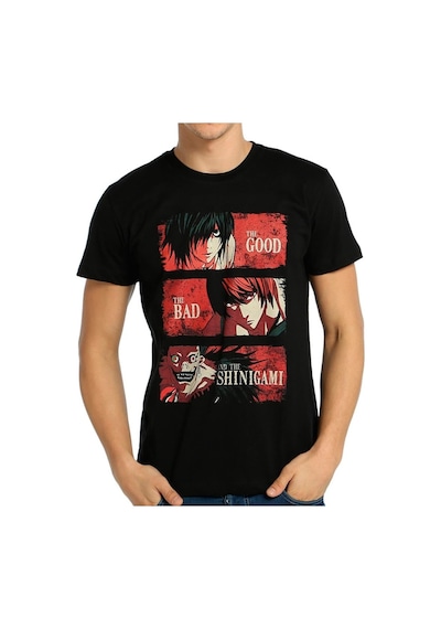 Bant Giyim - Death Note Kira L Shinigami Siyah Erkek Tişört