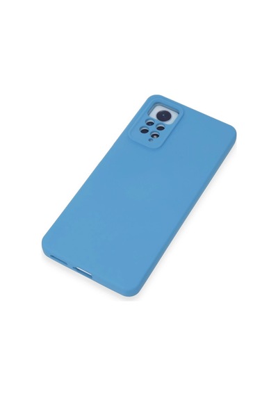 Newface Xiaomi Redmi Note 12 Pro 4g Kılıf Nano İçi Kadife Silikon Semeglbl - 51 - Mavi