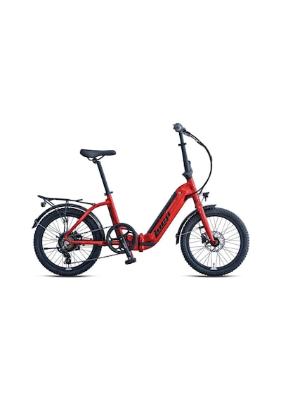 Kron Loop Urban 20" Jant E-bike 7 Vites Hidrolik Fren Elektrikli Katlanır Bisiklet Kırmızı Gri