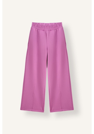 Defacto Önü Dikiş Detaylı Beli Lastikli Wide Leg Modal Eşofman Altı Kız Çocuk I3426a826aupr474 Mor-pr474