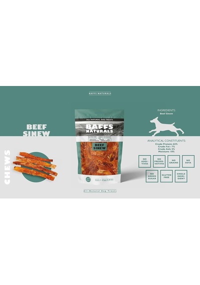 Baffs Naturals Dana Sinir%100 Doğal Köpek Ödül Maması 100 Gr