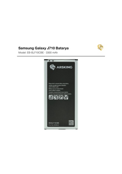 Samsung Galaxy J710 Uyumlu Güçlendirilmiş Batarya Eb-bj710cbe 3300 Mah Pil Telefon Bataryası Battery