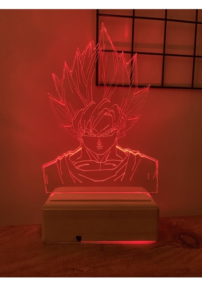 Dragon Ball Z Goku 16 Renk Gece Lambası