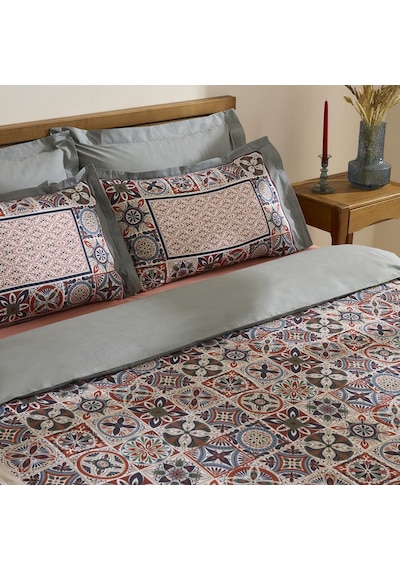 Karaca Home Tessera %100 Pamuk Çift Kişilik Nevresim Takımı Mint Mint