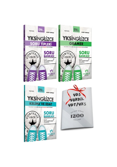 Yks Ydt Modadil Soru Tipleri + Gramer + Kelime Edat Soru Bankası 3lü Set 1200 Kelime Hediyeli