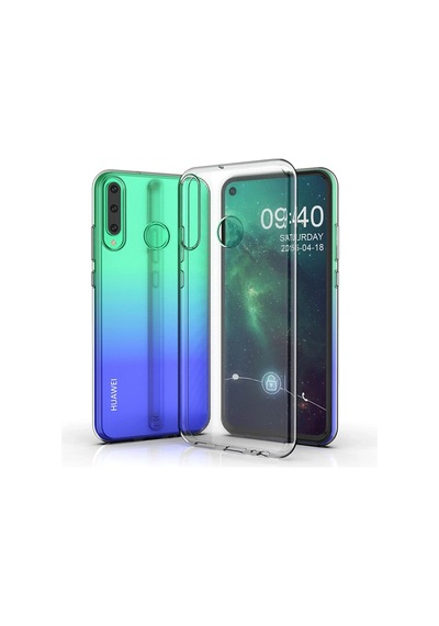 Newface Huawei Y6p Kılıf Lüx Şeffaf Silikon Semeglbl - 55 - Şeffaf