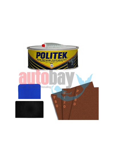 Politek Pp260 Plastik Yüzey Tampon Macunu 1000 Gr Set.