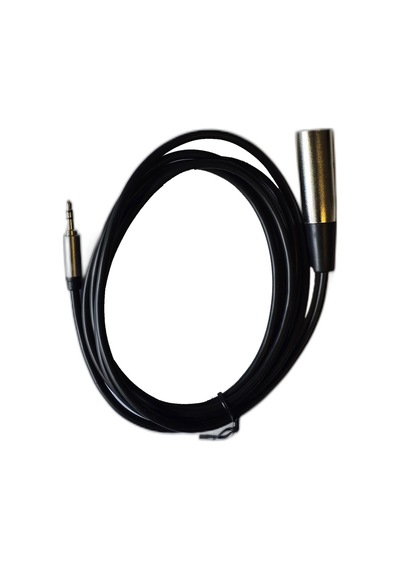 Xlr Erkek - 3.5mm Stereo Erkek Mikrofon Kablosu 2 Metre Ses Aktarım Kablosu