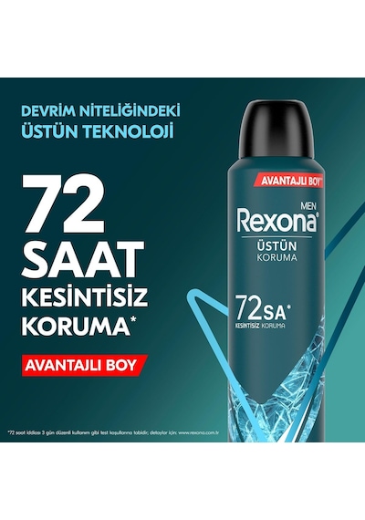 Rexona Men Erkek Sprey Deodorant Xtra Cool 72 Saat Kesintisiz Üstün Koruma 200 Ml