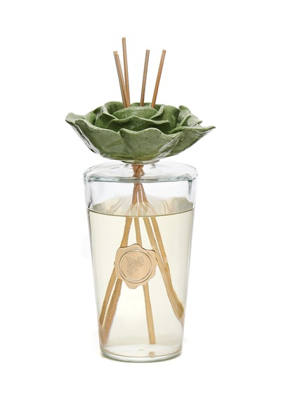 Parlak Sırlı Yeşil Seramik Gül Detaylı Çubuklu Oda Kokusu 400 Ml-white Jasmine Yasemin Parlak Sırlı Yeşil Seramik Gül Detaylı Çubuklu Oda Kokusu 400 Ml-white Jasmine Yasemin