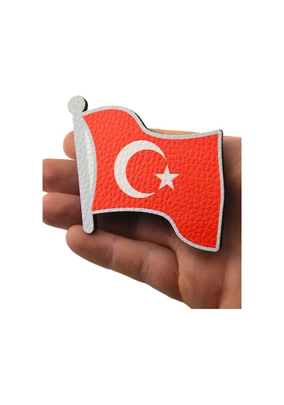 Dalgalı Türkiye Bayrak - Cırt - Patch - Peç - Arma Kırmızı