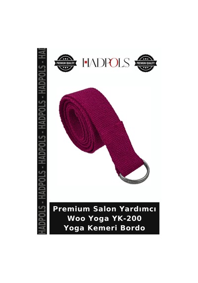 Premium Salon Yardımcı Woo Yoga Yk-200 Yoga Kemeri Bordo