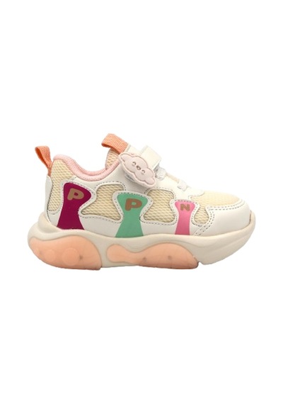 Pepino Fy25-1914 Işıklı Phlon Hafif Taban Çocuk Spor Ayakkabı Bej Bej