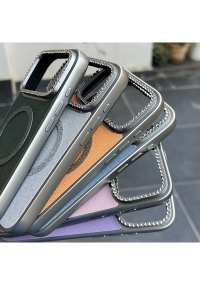 Apple iPhone Uyumlu 17 Pro Max Uyumlu - Simli Magsafeli Kamera Çevresi Taşlı Yanları Silikon Kılıf Pembe Apple iPhone Uyumlu 17 Pro Max Uyumlu - Simli Magsafeli Kamera Çevresi Taşlı Yanları Silikon Kılıf Pembe