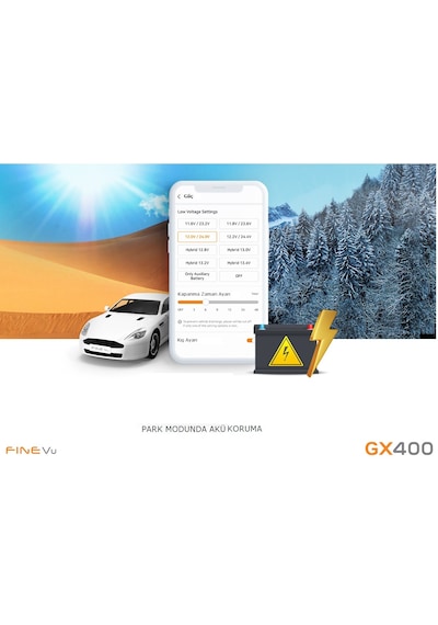 Finevu Gx400 Qhd 2k Wi-fi Türkçe 2 Kameralı Araç Kamerası