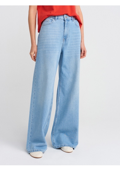 Dilvin 71788 Loose Fit Denim Pantolon-açık Mavi Açık Mavi