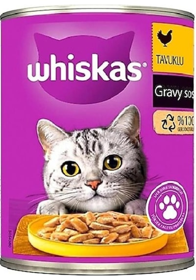 Whiskas Sos İçinde Tavuklu Yetişkin Kedi Konservesi 400 Gr