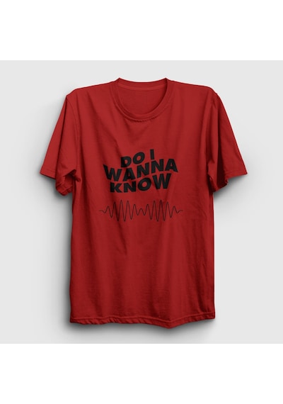 Presmono Unisex Know Arctic Monkeys T-shirt Kırmızı