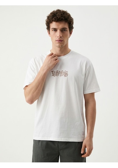 LOFT Loose Fit Erkek Tshirt K.kol Lf2042857 Q1.v1 Beyaz