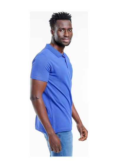 Slazenger SOHO I Erkek Polo Yaka Saks Mavi Tişört