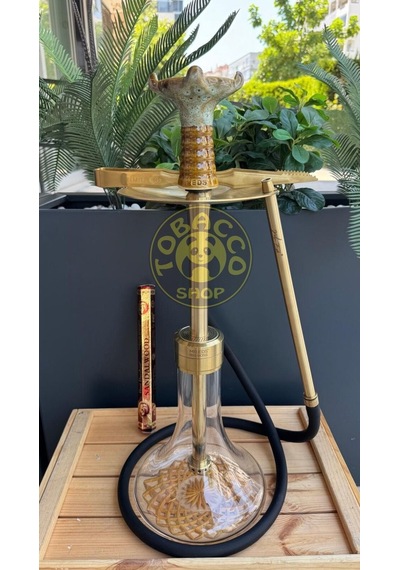 Mr Eds E24 Big Boss Eco - Titanyum Gold & Mr Eds L27 Taycan Nargile Lülesi