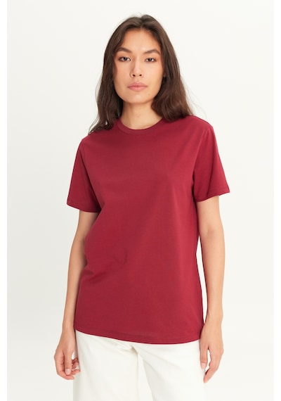 AC&Co / Altınyıldız Classics 4A4800000001BRDXS Slim Fit Bisiklet Yaka Kısa Kol Pamuklu Erkek Tişört Bordo