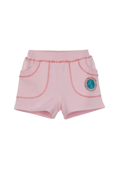 Lovetti Açık Pembe Kız Çocuk Dünya Baskılı Iki Iplik Şort 7898P016 Pembe