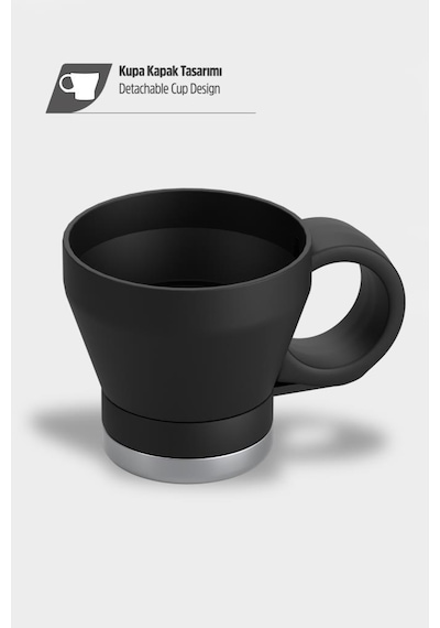 Stevig 4 Multi-cup Çelik Termos 1,9 Lt. Black St-212