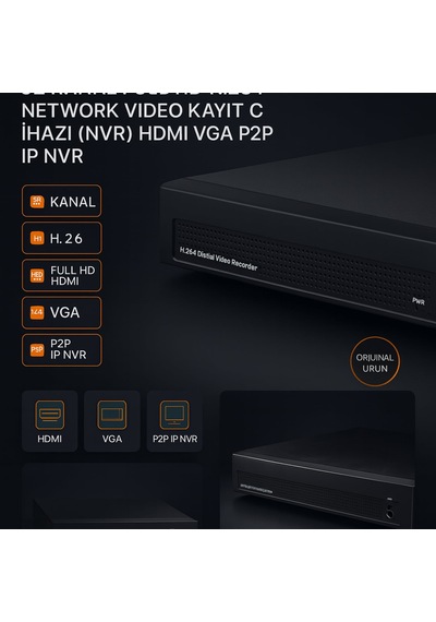 Iptech Nvr 1080-2532 Ip 32 Kanal Full Hd H.264 Network Video Kayıt Cihazı Nvr Hdmı Vga P2p Ip Nvr