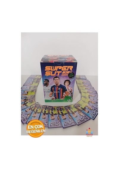 Süper Şut Futbolcu Kartları 100 Adet - 2024 Efsane Futbolcularla Dolu Yeni Sezon Macerası