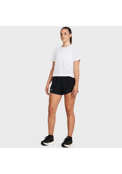 Under Armour Fly By 3 Inch Kadın Siyah Polo Yaka Tişört