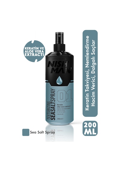 Deniz Tuzu Saç Spreyi - Keratin Aloe Vera Özü 200 Ml