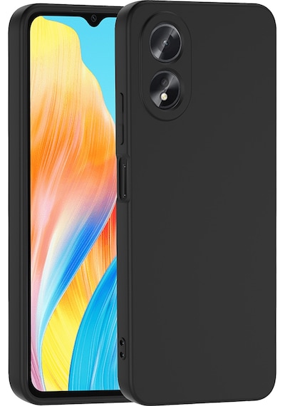 Oppo A38 Uyumlu Zore Mara Lansman Kapak-siyah Siyah