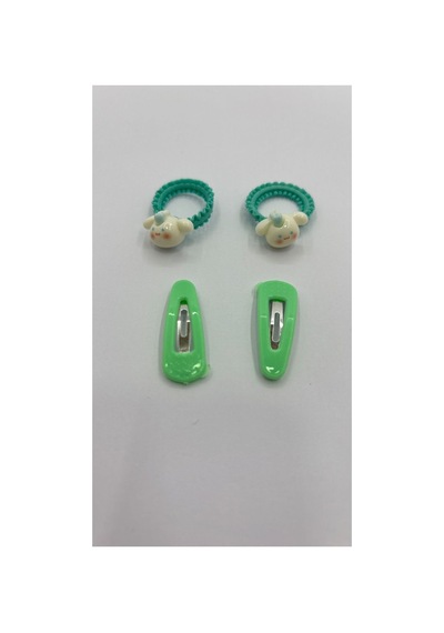 4lü Çocuk Tokası Yeşil - 761263240 Yeşil